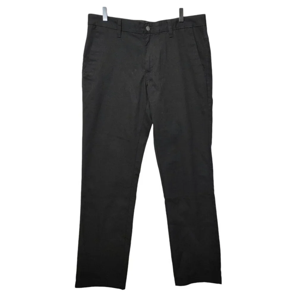 Volcom Chino Pants Slim Fit Black Men's Size 34 Excellent Condition